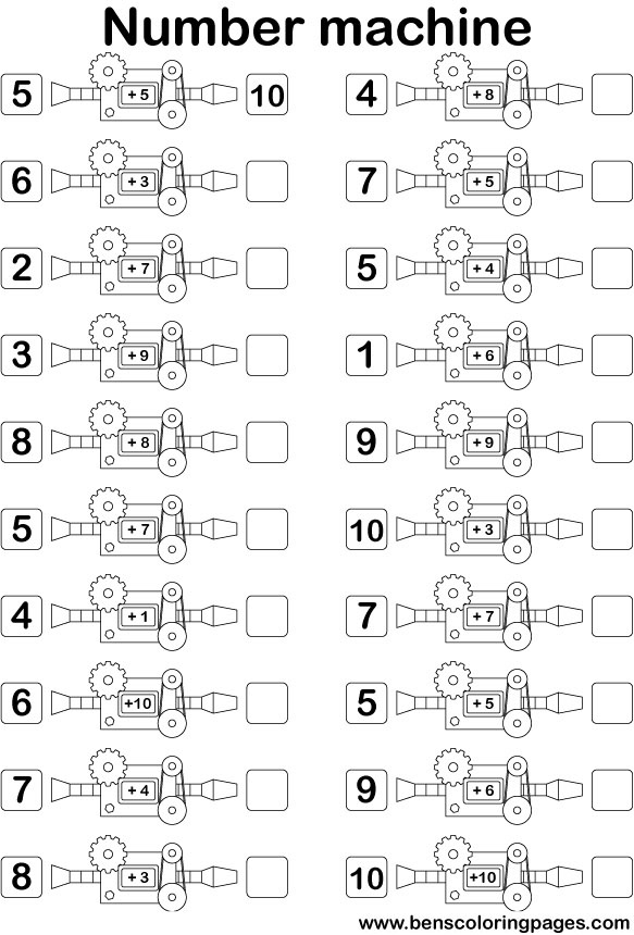 fun with numbers addition numbermachine