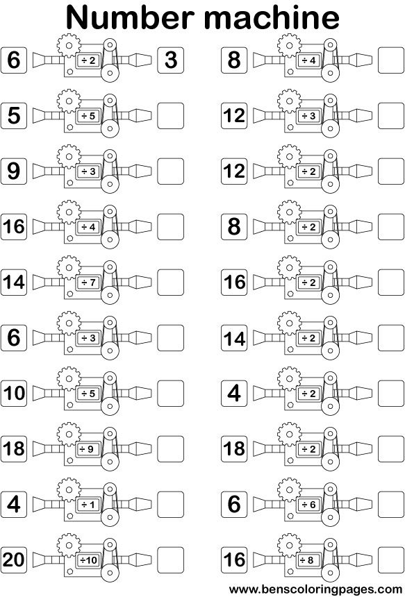 fun with numbers division numbermachine