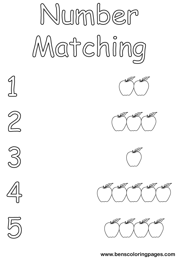 number match coloring pic