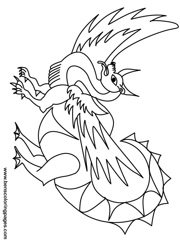 dragon coloring pages