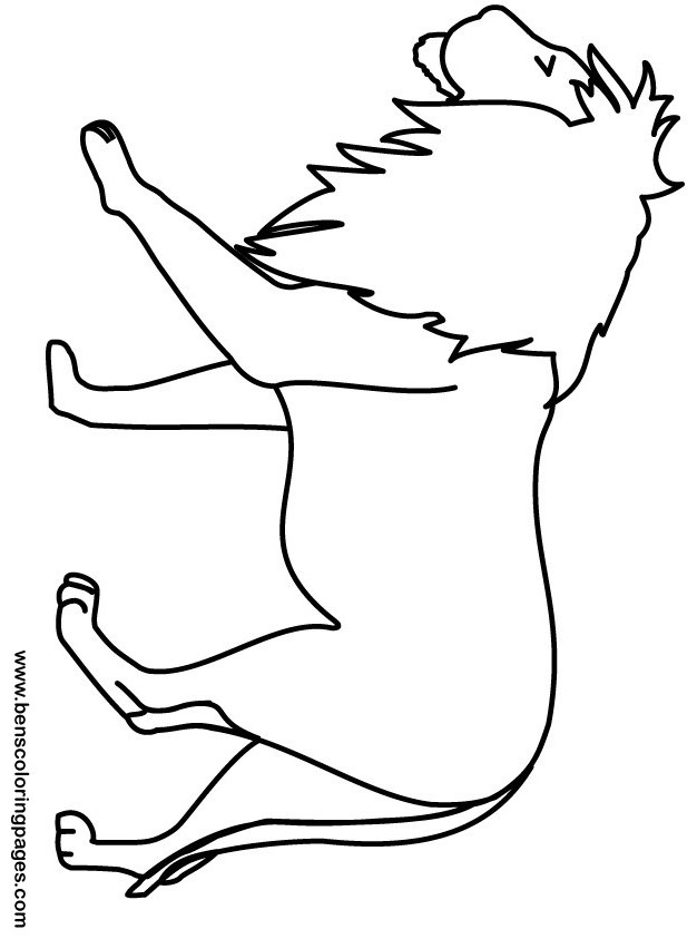lion coloring pictures