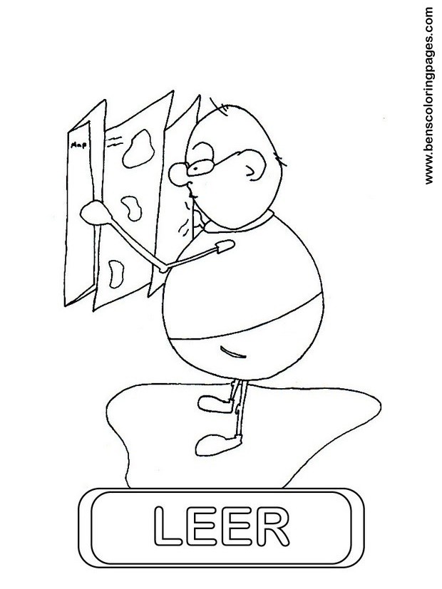 leer coloring picture