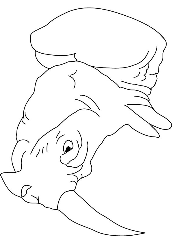rhino coloring page online.