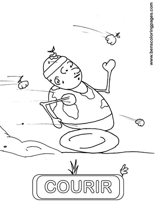 courir coloring page
