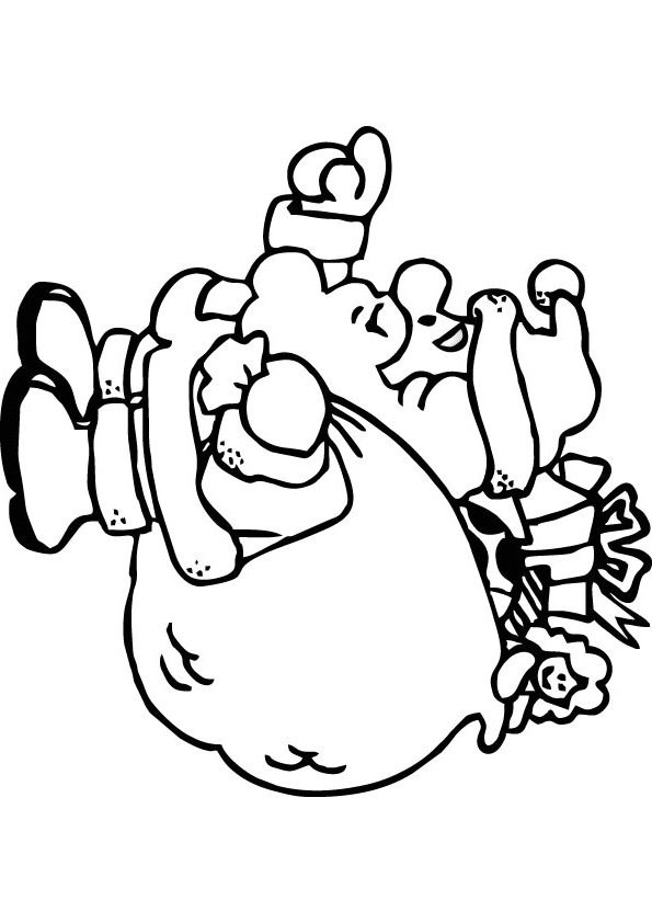Santa claus coloring page online.