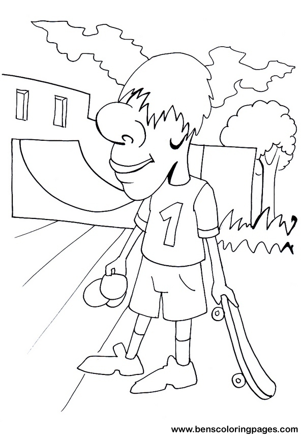 skater design to color