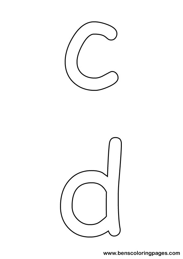 letters preschool coloring
