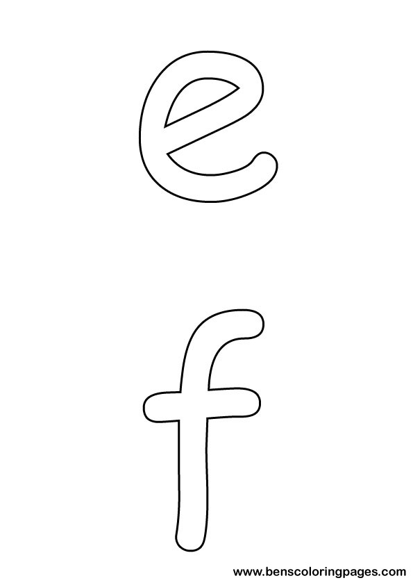 letters preschool coloring