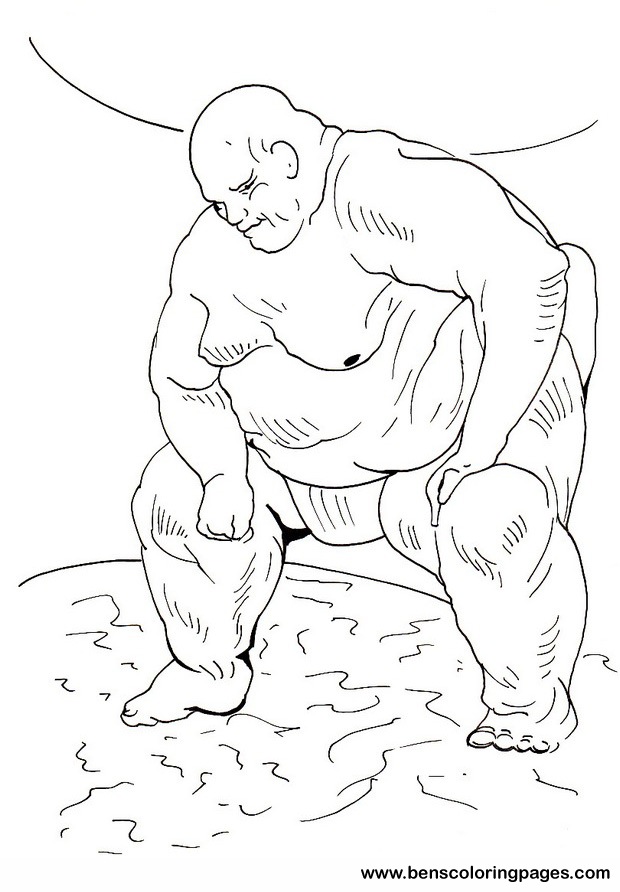 sumo coloring sheet