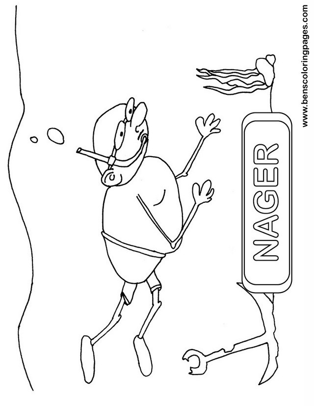 nager coloring page