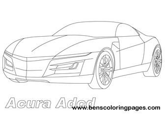 sports cars coloring pages