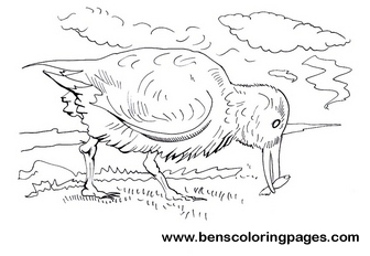 Bird Fishing printable coloring book