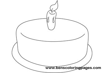 Cake printable coloring book