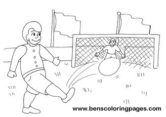football coloring activity for kids