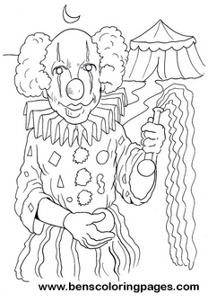 circus picture printable coloring pages