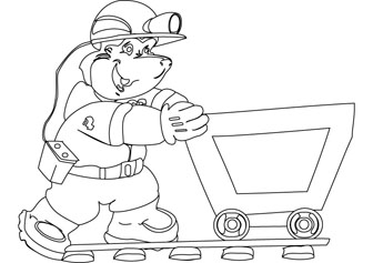 coal miner security drawing page