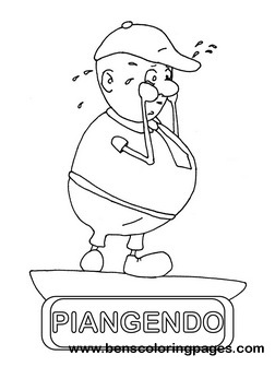 piangendo flashcard
