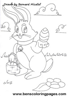 Easter bunny drawing