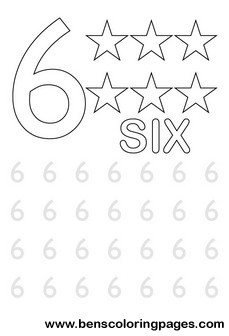 learning numbers six