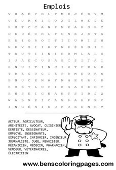 hot jobs wordsearches