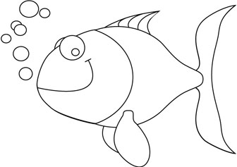 happy fish drawing book
