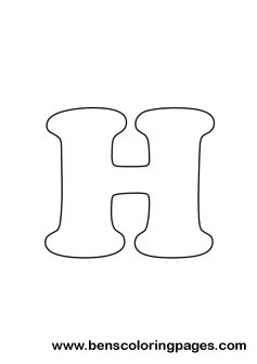 letter H drawing