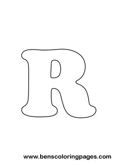 letter R drawing
