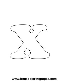 letter X drawing