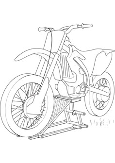 Motorcycle drawing picture