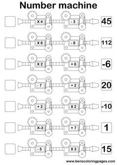 double operator machine coloring page