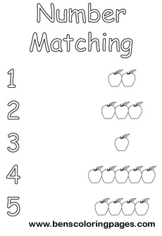 number match coloring pages