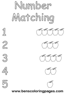 number match coloring sheet