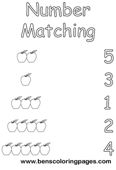 number match coloring sheets