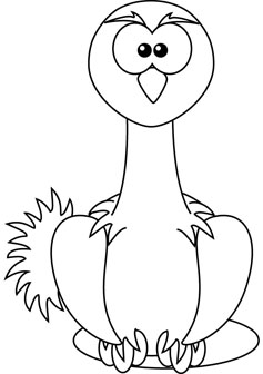 Ostrich printable