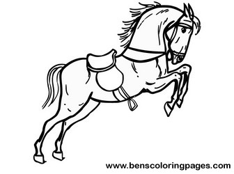 coloring horses