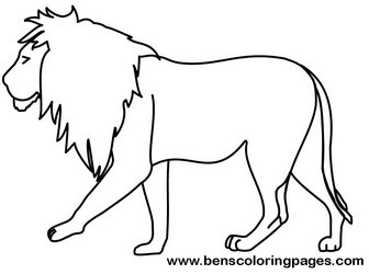 lion coloring picture
