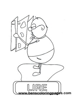 lire educational flashcard