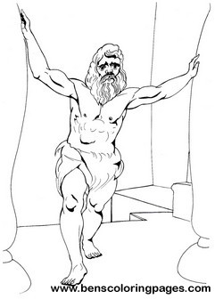 samson and delilah coloring pages