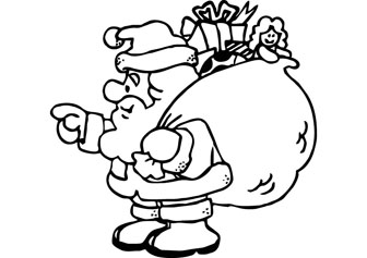 Santa claus online coloring pages