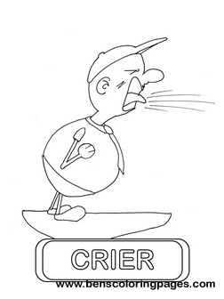crier educational flashcard