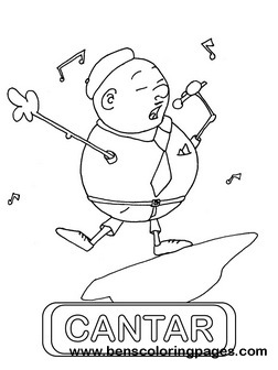 cantar educational flash card