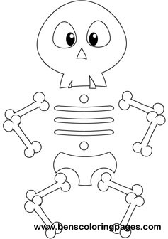 Skeleton  Man coloring picture