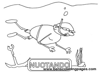 nuotando educational flashcards