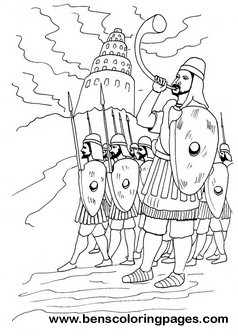 bible tower of babel coloring sheet