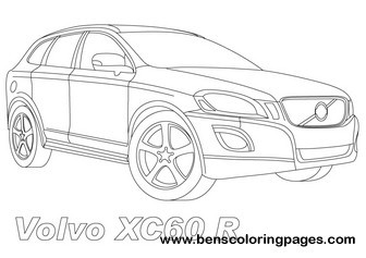 Volvo Xc60 R Coloring Page