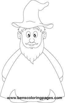 Wizard boy coloring pictures