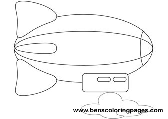 Zeppelin coloring pictures