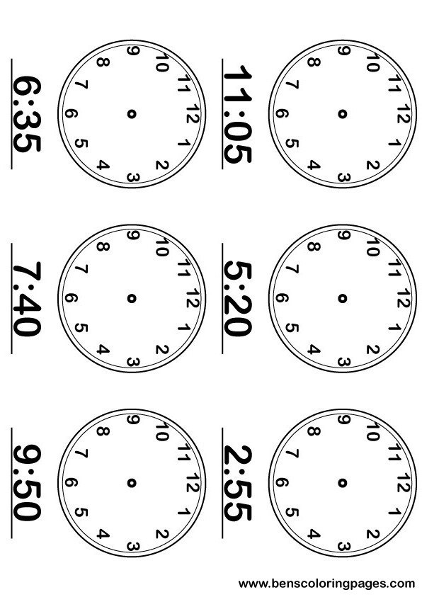 Learning time with large and numbered clocks