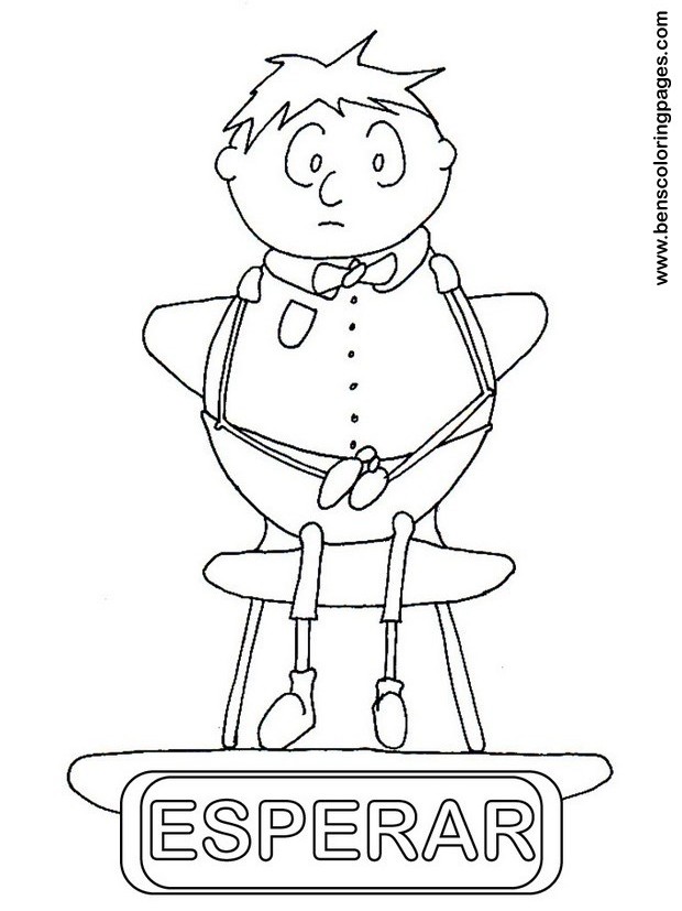 esperar coloring picture