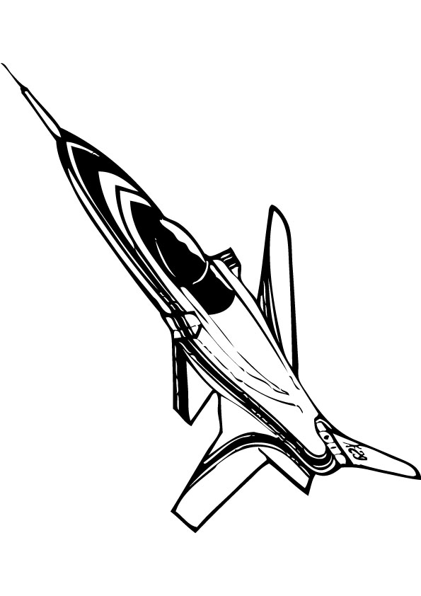 kids x29 jet coloring page